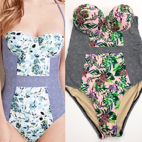 Anthropologie Other - Mermaid • One Piece Strapless Swimsuit 216